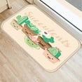 thumbnail image 6 of Tropical Cactus Pattern 40*60 Door Mat Coral Velvet Carpet Rubber Indoor Floor Mats Non-Anti-Slip Rug, 6 of 6