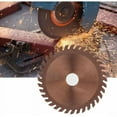 thumbnail image 4 of Hoja de sierra circular de primera calidad para madera y materiales compuestos, disco de corte de madera de carburo de tungsteno de 36 dientes y 85 mm x 10 mm, 4 of 5