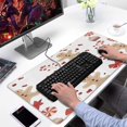 thumbnail image 2 of Long Mouse Pads for Desk,Red Christmas Gingerbread Man Pattern Desk Mats on Top Of Desks, Desk Mouse Pad Extra Large with 3mm Non-Slip Base and Stitched Edge for Gaming,Office,Work,Home 31.5x15.7in, 2 of 5