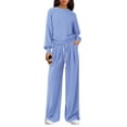 thumbnail image 1 of Conjunto de Sudadera y Pantalón de Pierna Ancha PRETTYGARDEN para Mujer Talla L, 1 of 8