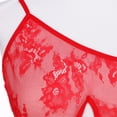 thumbnail image 4 of Lilgiuy Charming Women Pajamas Lace Round Neck Tulle Hollowed Out Split Skirt Charming Pajamas Loungewear, 4 of 4