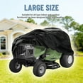 thumbnail image 4 of Riding Lawn Mower Cover with Storage Bag, Heavy Duty Waterproof Polyester Tractor Cover,UV&Dust&Water Resistant,Universal size (Black), 4 of 6