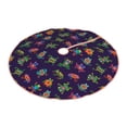 thumbnail image 2 of KLL Christmas Tree Skirt,Party Decorations Farmhouse for Christmas Decorations Holiday Party 30" -Mexican Frogs, 2 of 6