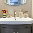 thumbnail image 4 of Modern Ceramic Bathroom Accessory Set, 3 Pack, Dispenser, Toothbrush Hold and Soup Dish, 4 of 6
