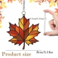 thumbnail image 3 of Stained Glass Style Fall Leaf Suncatchers, Flat Acrylic Maple Ginkgo Leaf Hanging Ornament, Autumn Window Pendant, Thanksgiving Wreath Accessory, Harvest Leaf Decor, Seasonal Indoor Wall Decoration, 3 of 4