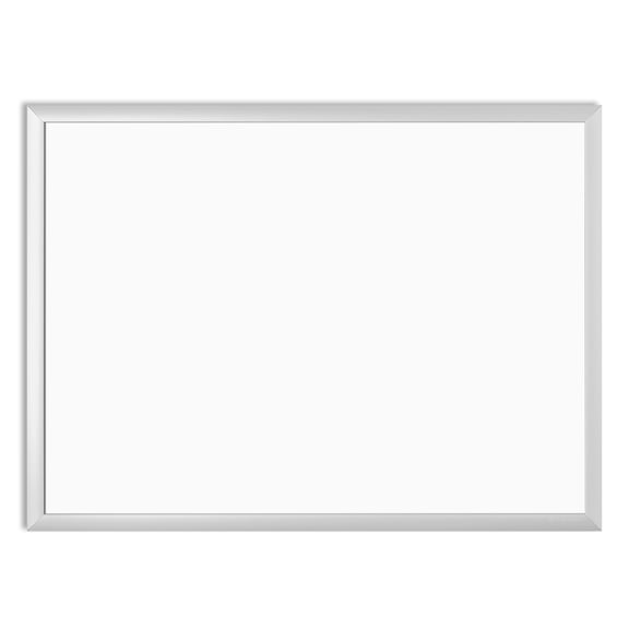 U Brands Melamine Non-Magnetic Dry-Erase Board, 24 x 18 inches, Silver Aluminum Frame (030U00-01)