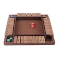 thumbnail image 4 of Board Game,4 Sided 10 Numbers Number Board Game Wooden Board Game Compact and Lightweight, 4 of 8