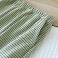 thumbnail image 6 of Tnhcen Women's Thin-Stripe Fleece Pajama Pants Warm Thermal Sleepwear with Pockets Elastic Waist Lounge Pants Home Wear M-XL Green, 6 of 9