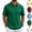 Dark Green, variant on HAJWOH Polo Shirts for Men Short Sleeve Summer T-Shirts Business Casual Collared Moisture Wicking Golf Shirts