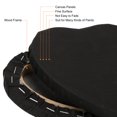 thumbnail image 4 of Unique Bargains 7.9' Heart Canvas Board for Painting, 2 Pcs Blank Panels, Black, 4 of 5