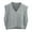 Gray, variant on Sleeveless Women V-neck Knit Crop Sweater Vest Casual Argyle Knit Vest