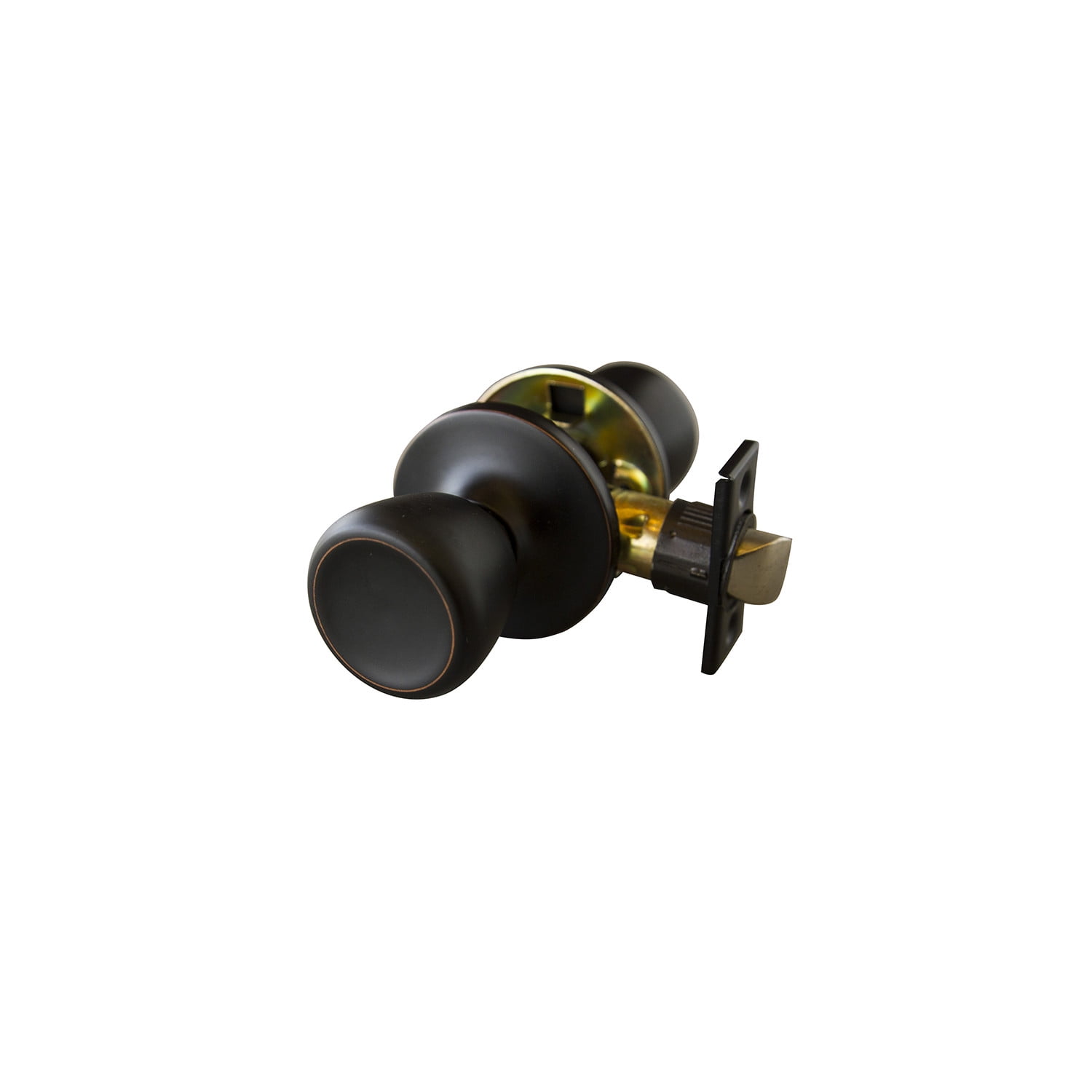 Design House WM019052 Terrace Passage Hall and Closet Door Knob with Universal 6-Way Latch Oil Rubbed Bronze 2-Pack