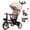 Beige, variant on XJD 7 in 1 Tricycle for Toddlers, 2-4 Years Kids Foldable Tricycle with Adjustable Seat and Push Handle, Black