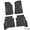 Black w/ Pink Insert, variant on Flextread Floor Mats for 20-24 Jeep Gladiator - Mopar Licensed Factory Fit - Black w/ Tan Gladiator Insert - 100% Made in USA