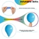 thumbnail image 3 of Globos de látex Isndare Colorido Rainbow 60 unidades 30 cm, 3 of 5