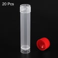 thumbnail image 3 of Unique Bargains 20mL Plastic Test Tubes, 20 Pack Frozen Test Tube Vial Container Storage Screw Cap, Red Clear, 3 of 6