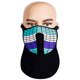 thumbnail image 1 of Máscara de Halloween, disfraz, fiesta, cosplay, broma, cubierta facial, LED, rave, 1 of 8