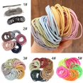 thumbnail image 4 of Hair Ties Ropes Plain 100PCS Elastic Hair Bands Ponytail Holders for Girls, 4 of 10