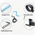thumbnail image 4 of Coiled Surfboard Leash with Adjustable Length 90-300cm, Ankle Strap, Elastic Rope, Safety and Durability for Paddleboarding and Surfing Accessories, 4 of 6