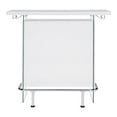 thumbnail image 3 of Pemberly Row 47.25"W Contemporary Wood Bar Unit in Gloss White/Clear, 3 of 8