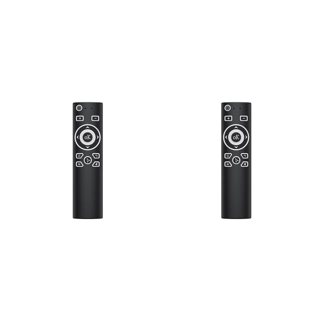 Tholdsy Wireless Remote Control Mouse Body Sensing Recognition Receiver Controller Transmission 2.0 Gyroscope USB Speech Long-distance Negro 2piezas