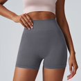 thumbnail image 4 of Avolia Women's Athletic Yoga Shorts High Waist Peach Lifting See-Through Proof Summer Workout Shorts, 4 of 4