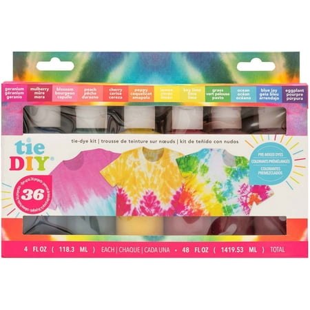 UPC: 0718813533461 | American Crafts Medium Tie Dye Kit 4oz 76/Pkg-12 Assorted Vivid Colors
