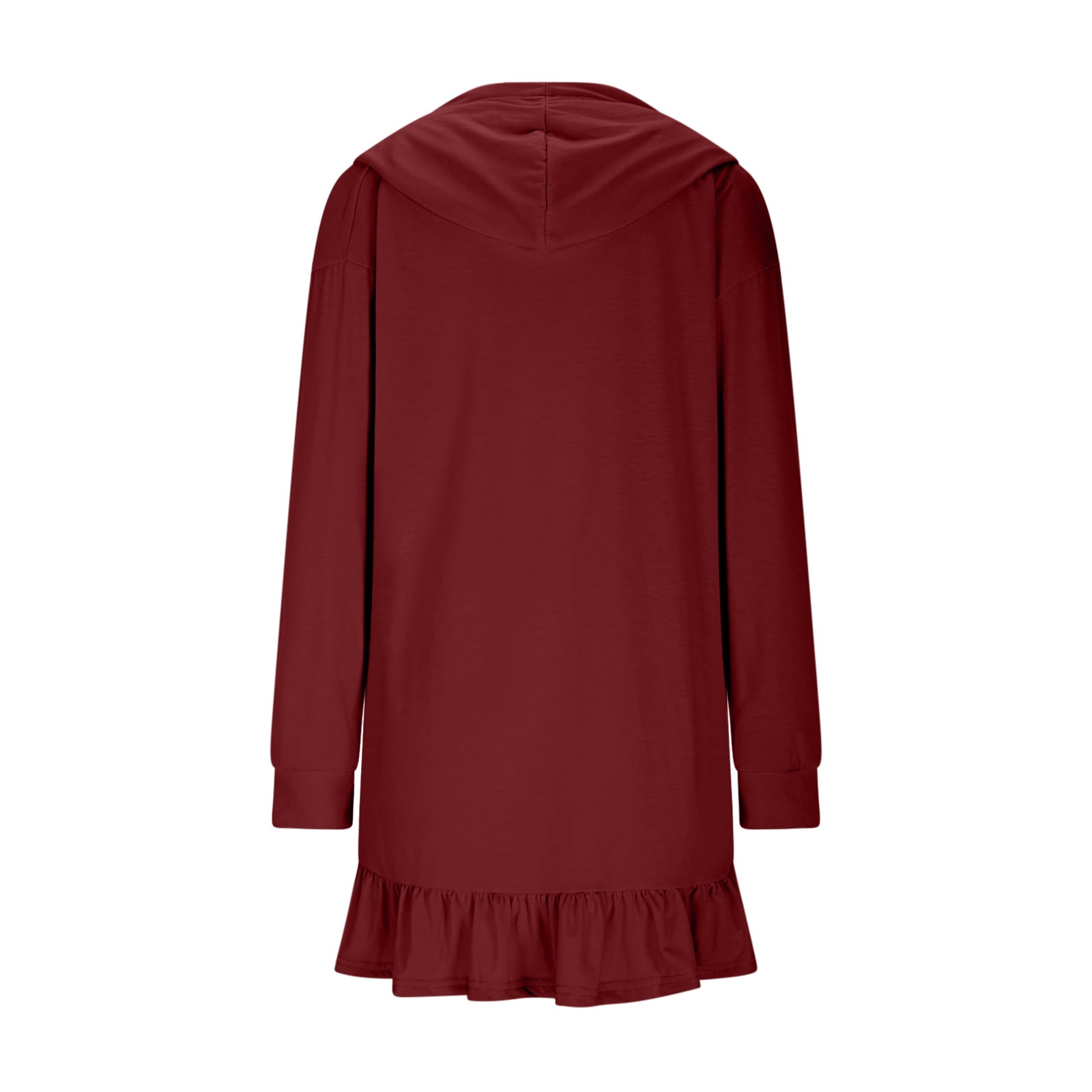 BiZtdJrK Hoodie for Women Half Zip Long Sleeve Mini Dresses Summer Ruffle Hem Athletic Golf Skirts Workout Casual Vacation Outfits, Red, XXL