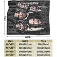 thumbnail image 4 of Keanu Actor Reeves Throw Blanket Flannel Blanket Warm Soft Microfiber Blanket for Living Room Couch Sofa Bedroom Decor Gifts 50""x40"", Black, 4 of 6