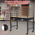 thumbnail image 2 of WhizMax 48" Adjustable Height Workbench 2000 LBS Workstation With 9.8FT Cable & Drawer & 4 Rolling Casters for Workshop Garage, 2 of 7