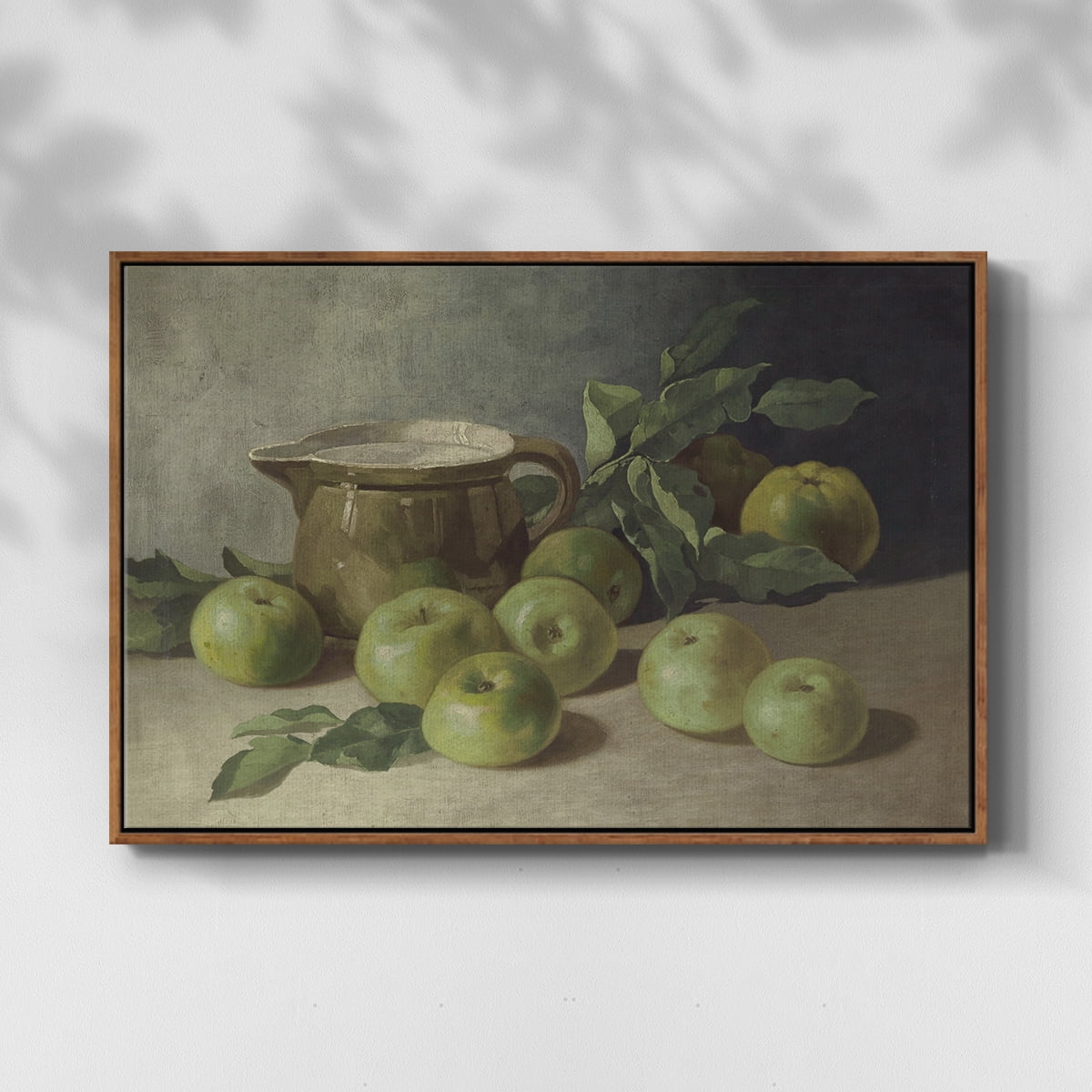 Vintage Botanical Print-LXXXVI By Wexford Home Framed in Walnut Wood Gallery Wrapped Canvas 25 in. x 37 in.