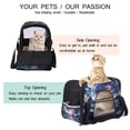 thumbnail image 3 of Nebula Stylish Fabric Cat Carrier - 900D Oxford Cloth, Sherpa Base - Comfy & Lightweight Pet Bag for Travel - Nylon Webbing Handles - Ideal for Small-Medium Cats -Spacious Transport, 3 of 7