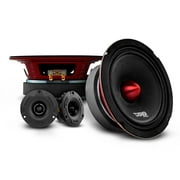 DS18 PRO-X6.4BMPK Mid and High Range Car Loudspeaker and Tweeter Package