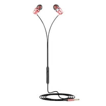 Viflosae Wired Headset In-ear With Microphone Metal Heavy Fone Ouvido Com Fio With Volume Control Phone Call Handsfre Electronics Gadgets