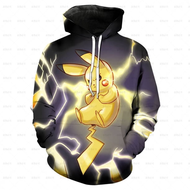 Año 2022, sudaderas con capucha de dibujos animados de Pokemon para niños, sudadera de Pikachu, ropa de manga larga para niños, Top de moda para niños de 4 a 14 años, ropa de calle para niños 120 zhangyuxiang CONDUJO