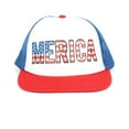 thumbnail image 4 of Clearance!BKQCNKM 4th of July Hat, American Flag Hat, Embroidered Hats, Unisex Independence Day Baseball Cap, 4th of July Accessories, White One Size, 4 of 5