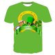 thumbnail image 1 of Blusa informal de manga corta con cuello redondo y estampado de trébol del Día de San Patricio para hombre Pompotops  oipoqjl5656, 1 of 3