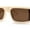 Ivory Brown, variant on Mod Retro Flat Top Narrow Rectangle Exposed Lens Sunglasses All Black