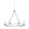 thumbnail image 5 of Traditional Eight Light Chandelier-Satin Nickel Finish Bailey Street Home 159-Bel-2893944, 5 of 5
