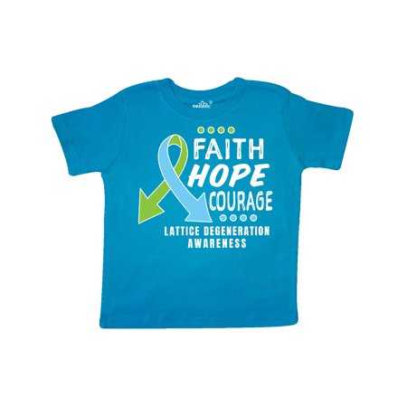 

Inktastic Eye Disease Awareness Faith Hope and Courage Gift Toddler Boy or Toddler Girl T-Shirt