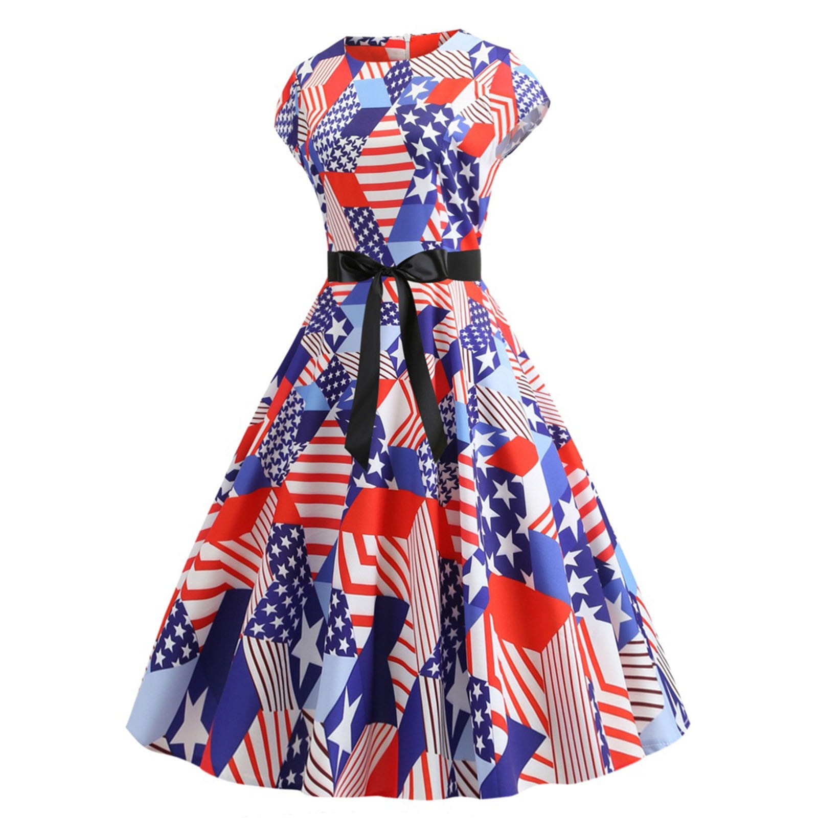 american flag prom dress