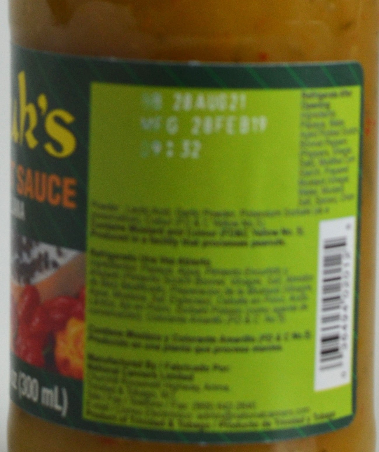 Matouk's West Indian Hot Sauce 10oz (300ml) 2-Pack – Product of Trinidad & Tobago – Curated & Packaged by ODatzGood