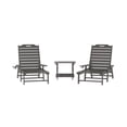 thumbnail image 2 of Flash Furniture Monterey Indoor/Outdoor Adirondack Set with 2 Loungers and Side Table Gray 3, 2 of 14