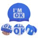 thumbnail image 3 of Gorra de natación impermeable de silicona con letras 1 Pc Blanca Azul, 3 of 5