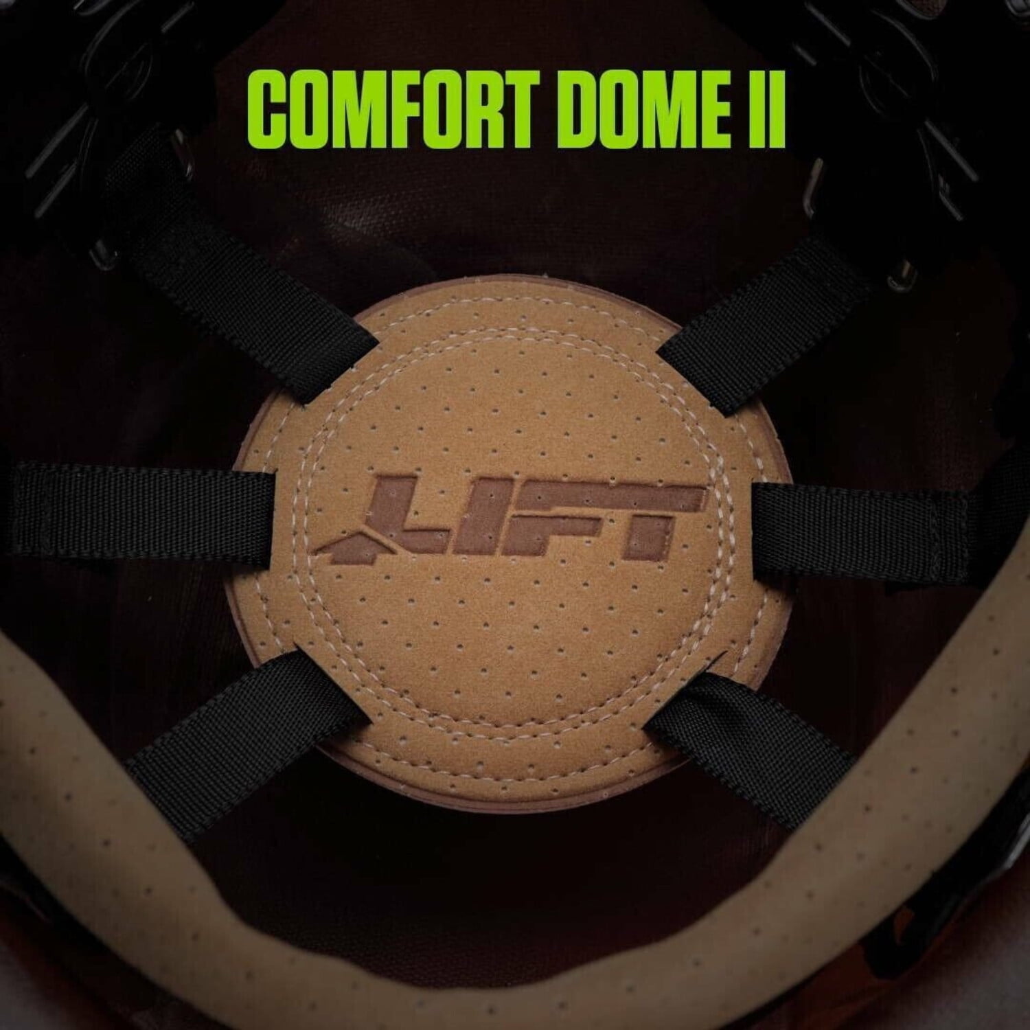 LIFT Safety HDF50-20CD Dax Hard Hat Full Brim 50/50 Desert Camo w/Ratchet Suspension, Type 1 Class G