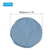 thumbnail image 2 of Uxcell Stool Covers Round, 3 Pack PU Elastic Waterproof Stool Cushion for 12"-14" Chair, Blue-gray, 2 of 6