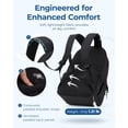 thumbnail image 3 of Travel Laptop Backpack - Water-Resistant College Bag for Women, Stylish Quilted Small Computer Bookbag, 3 of 7