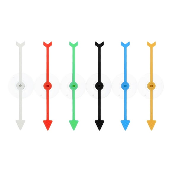 CIMAXIC Party 6pcs Game Spinner Arrow With Suction Cup For Party Props And Classroom Accessories Board Game Accessory Arrow Replacement,3.94"X1.18"X0.79"