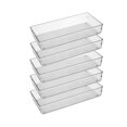 thumbnail image 1 of Bandeja organizadora de cajones iHomeCooker de plástico transparente, paquete de 5, 1 of 6