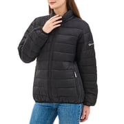 Alpine Swiss Amy Womens Puffer Jacket Insulated Water Resistant Lightweight Down Alternative Packable Coat Zippered Pockets